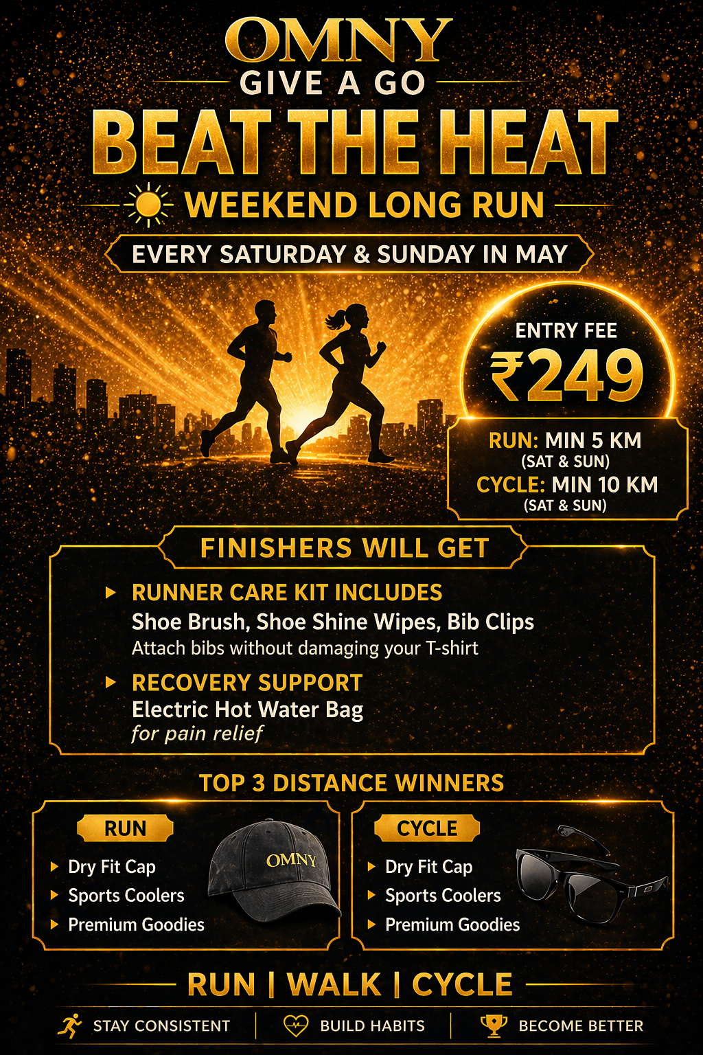 OMNY Beat The Heat – Weekend Long Run Challenge (May)